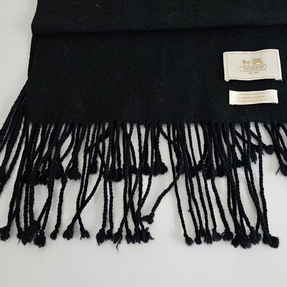 COACH SCARF Gorgeous 100% CASHMERE   🆕🆕🆕💕 - Picture 5 of 9